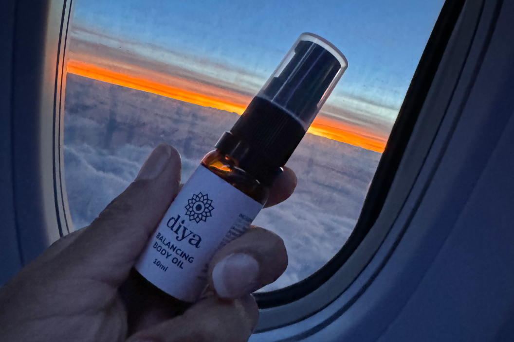 Photo from Diya Oil on a flight