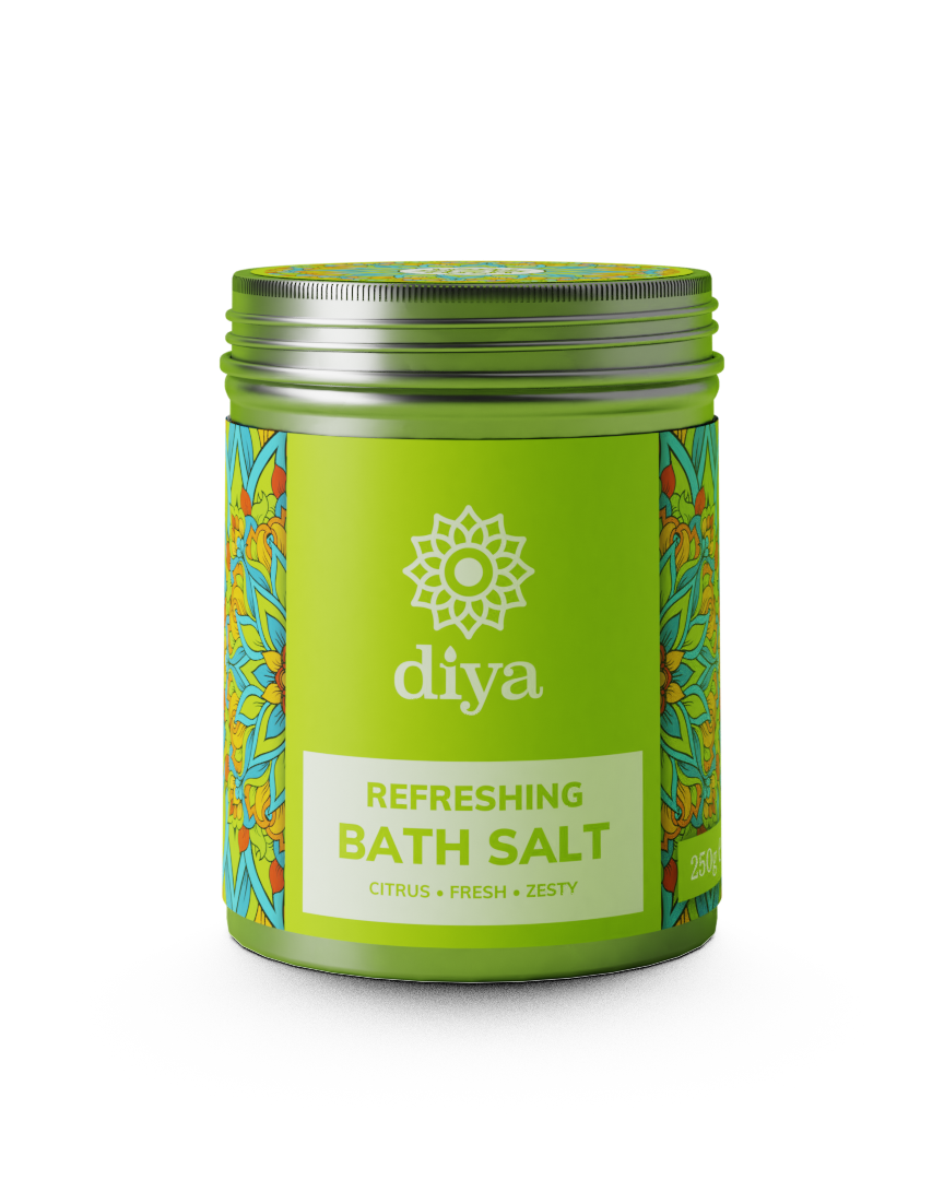 Photograph of diya Bath Salts product collection